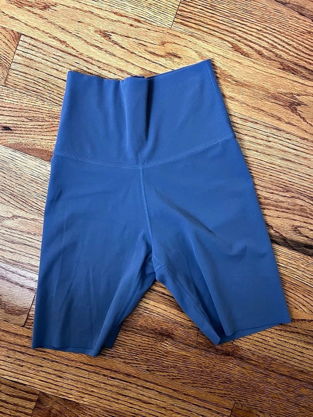 Nike One Dri-FIT High-Waisted Biker Shorts Blue XS